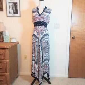 ANTHROPOLOGIE BILA BOHO PRINT SLEEVELESS MAXI SIZE M DRESS